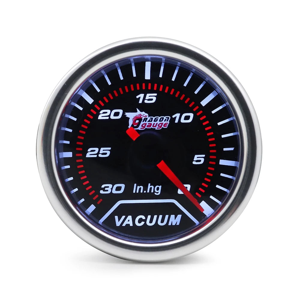 Boost/Water Temp/Oil Temp/Oil Press/Voltage/Tachometer/Air Fuel Ratio/Egt Gauge 52Mm Analog Led White Case+ 52MM Gauge Pods