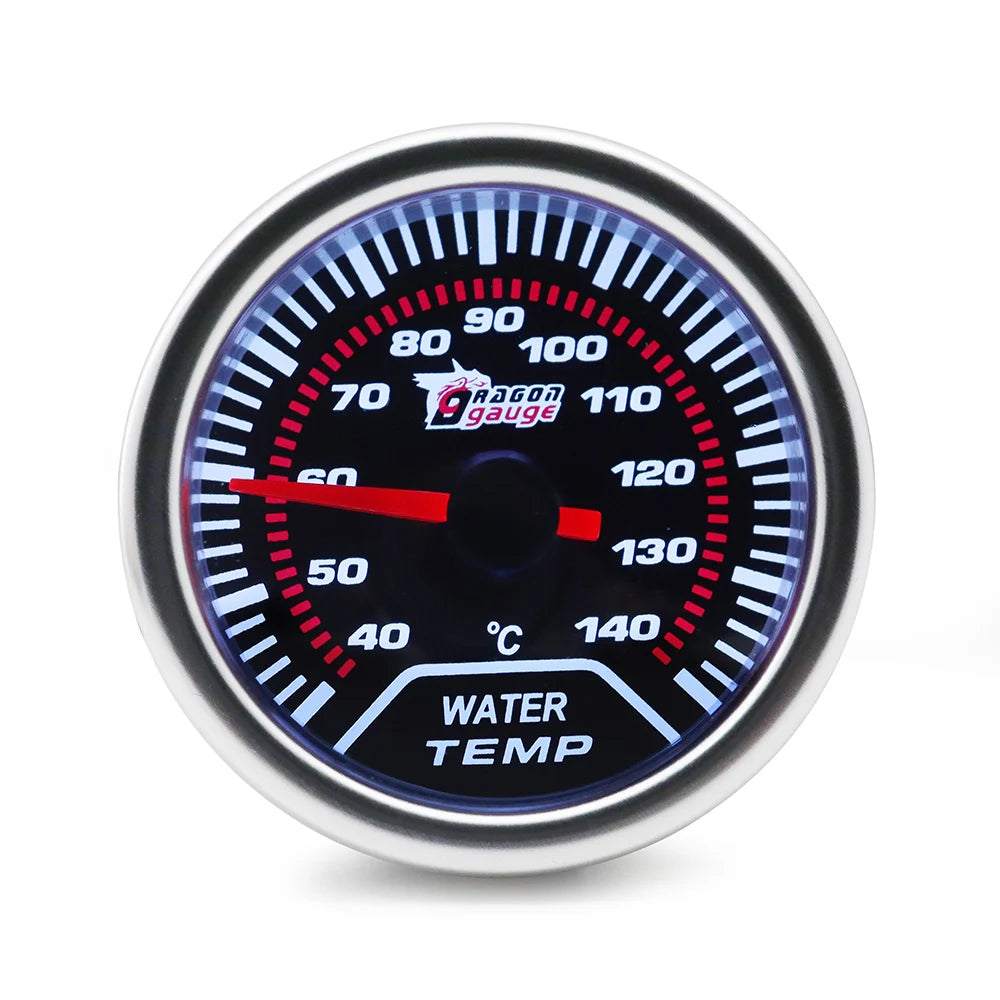 Boost/Water Temp/Oil Temp/Oil Press/Voltage/Tachometer/Air Fuel Ratio/Egt Gauge 52Mm Analog Led White Case+ 52MM Gauge Pods