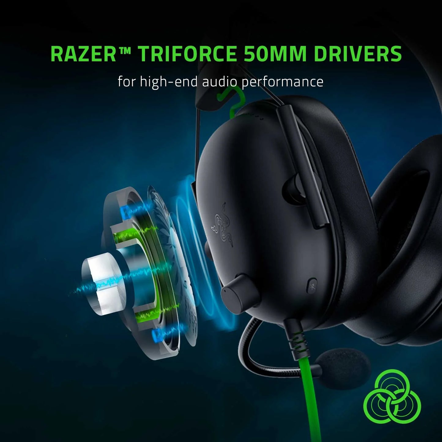 Blackshark V2 X Wired Esports Multi-Platform Headset, 3.5Mm, Black