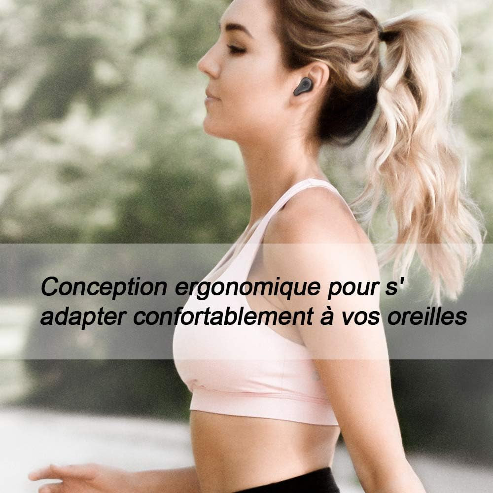 [Upgrade Version 2023 Bluetooth Earbuds Wireless O7, Bluetooth 5.0 In-Ear Headphones with Charging Case, Dual Microphone Call Noise Reduction Earphons for Sports, Built-In Mic