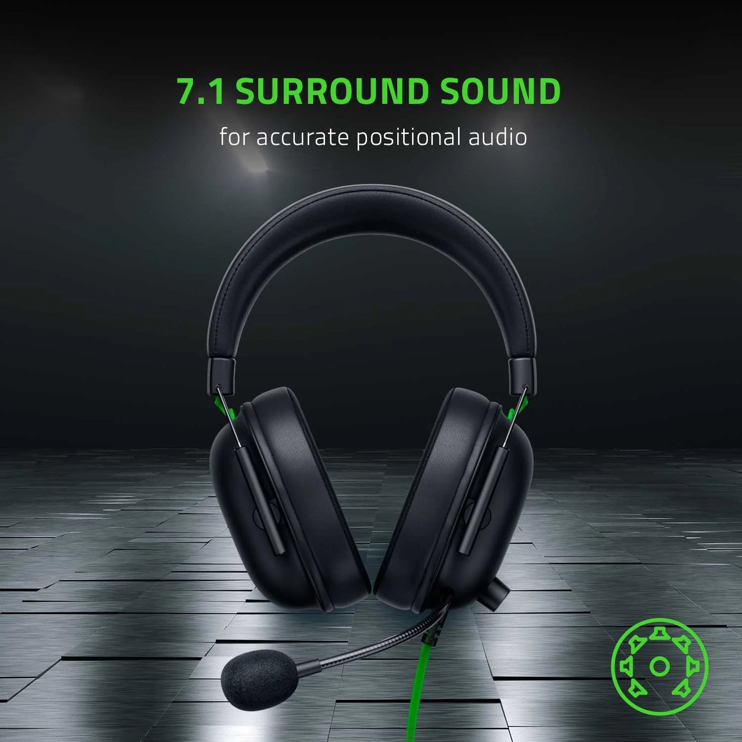 Blackshark V2 X Wired Esports Multi-Platform Headset, 3.5Mm, Black