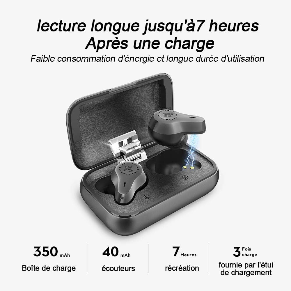 [Upgrade Version 2023 Bluetooth Earbuds Wireless O7, Bluetooth 5.0 In-Ear Headphones with Charging Case, Dual Microphone Call Noise Reduction Earphons for Sports, Built-In Mic