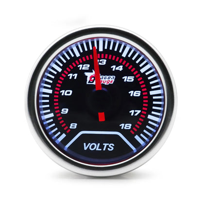 Boost/Water Temp/Oil Temp/Oil Press/Voltage/Tachometer/Air Fuel Ratio/Egt Gauge 52Mm Analog Led White Case+ 52MM Gauge Pods