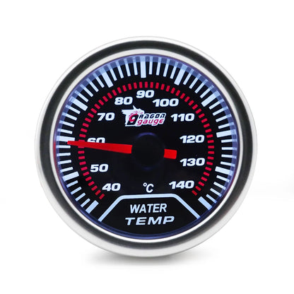 Boost/Water Temp/Oil Temp/Oil Press/Voltage/Tachometer/Air Fuel Ratio/Egt Gauge 52Mm Analog Led White Case+ 52MM Gauge Pods